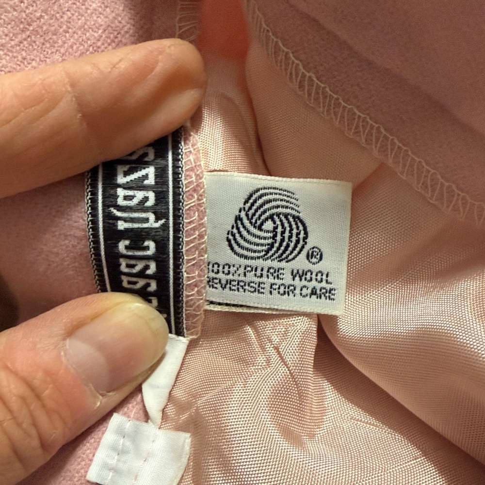 isaac hazan Vintage 100% Wool Office Midi Skirt Winter Waist: 14” - Picture 6 of 9